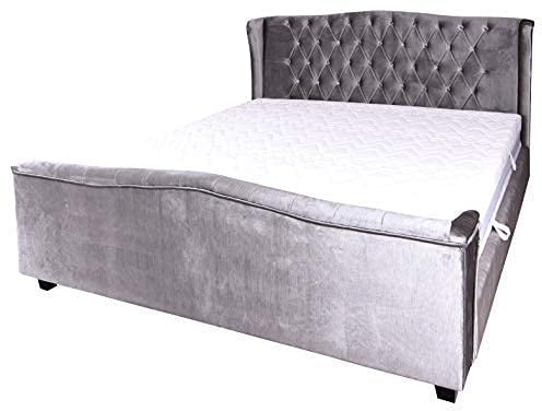 Bett 180x200cm Polsterbett Samt Chesterfield Doppelbett Schlafzimmer fha025 Palazzo Exklusiv