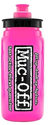 Muc-Off Gourde Sport Elite Fly Rose, 550 Millilitres - Bidon Eau Sport léger, sans BPA, avec Bouchon Ergonomique pour un meilleur Écoulement du Liquide - Gourde Eau 100 % Recyclable