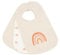 Kindsgard Baby Klettlätzchen 3er-Pack „happaklat“ – Regenbogen Beige – 75% Bio-Baumwolle – weich, pflegeleicht & waschbar – ideal für Babys & Kleinkinder – einfach anzulegen