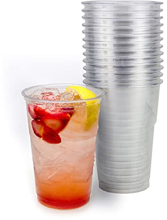 Signature Packaging - Disposable Plastic Party Cups - 300ml - 50 Pack - Heavy Duty