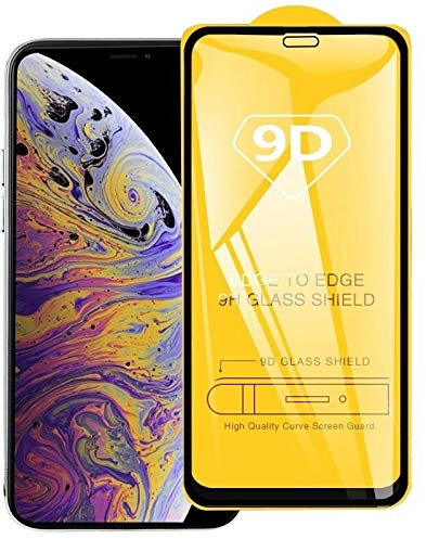 CHANYO Tempered Glass, Mobile phone tempered film 9H 9D Full Screen Tempered Glass Screen Protector for iPhone 11 Pro Max Anti Blue Light Screen Protector Film