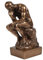 Magicsculp - The Thinker Statue aus hochwertiger Kaltguss-Bronze, 30,5 cm große Sammlerfigur in Museumsqualität, große Dekoration)