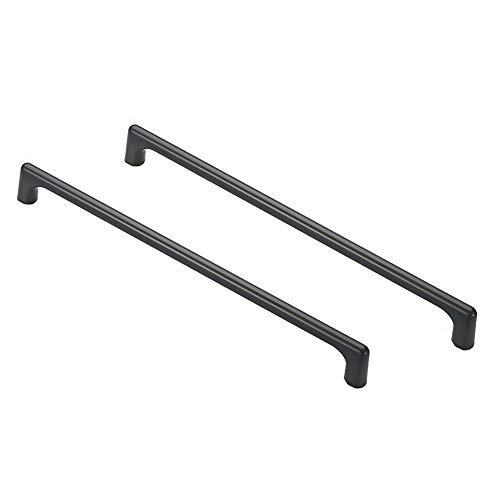 BOZONLI 2 Pack Grey Cupboard Handles, 192mm Kitchen Door Handles Cabinet Handles Furniture Drawer T Bar Pulls