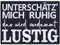 Heavy Metal Aufnäher Unterschätz' mich ruhig - das wird verdammt lustig Biker Patch zum annähen | Aufbügler/Bügelbilder Rocker Sticker Geschenk Applikation für alle Stoffe | 90x65mm
