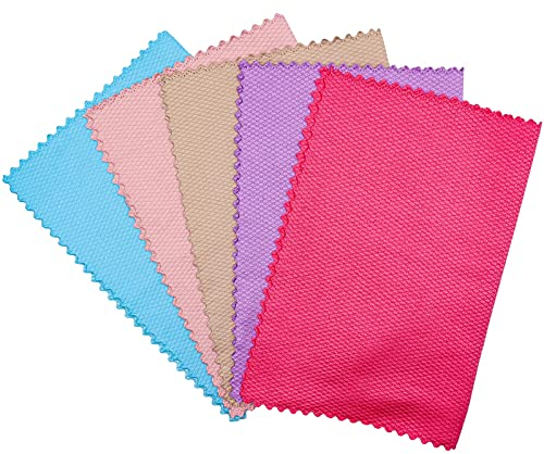ReaJoys Nanoscale Cloth, Easy Clean Cloth Nanoscale Lint Free Fish Scale Microfiber Streak Free Miracle Cleaning Polishing Easycleanco Kitchen Cloth For Home 5 PCS 40 * 30cm