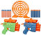 NERF Elite 2.0 Face Off Zielscheiben-Set, inkl. 2 Dart-Blastern & Zielscheibe & 12 Elite-Darts, Spielzeug-Schaumstoff-Blaster für Outdoor-Spiele für Kinder