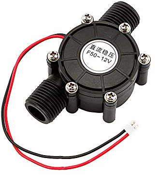 Tyenaza Wasser Turbine Generator, DC Wasser Turbine Generator Mini DC Generator Kleine Mikro-Wasserkraftgenerator Wasserturbine Generator Wasserkraft Generator DIY-Kreationen (12V Schwarz)