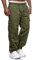 Jolicloth Cargohose Herren Baumwolle Outdoor Arbeitshosen Männer Lange Baggy Hose Casual Freizeithose Pants Grün L