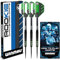 WINMAU Rookie Green Brass Darts-Set mit Flights, Schäften (Stiele) und exklusivem Dart-Broschüre