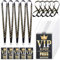 FIONUPI VIP-Abzeichen-Umhängeband, Kunststoff, transparent, für Backstage-Passkarten, Großpackung mit schwarzem Umhängeband für Quitten, Konzerte, Veranstaltungen, Geburtstag, Auszeichnung, Filmabend