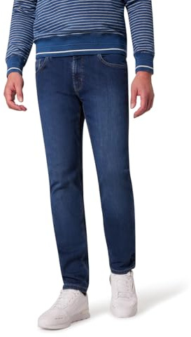 PIONEER AUTHENTIC JEANS Herren Freizeithose Rando | Männer Stoffhose | Regular Fit | Dark Blue Denim/Washed Washed | Dark Blue Used 6380 6812 | 30W - 34L