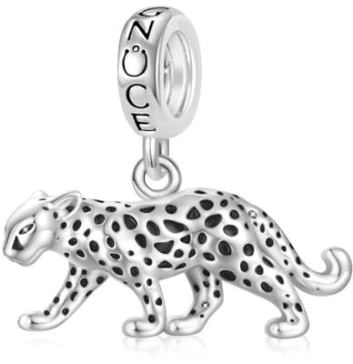 GNOCE Tier Charm Anhänger 925 Sterling Silber Bead Charms mit Zirkonia Charm Schmuck für alle Armbänder Halsketten Geschenke Bijouterie für Tierliebhaber Damen Mädchen Baby