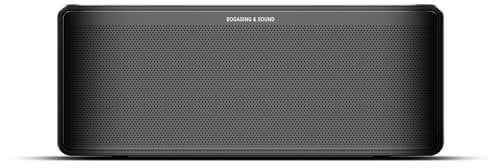 BOGASING S8 Pro Max Bluetooth Lautsprecher, 3 Channel Musikbox mit räumlicher Sound, 5 Treibern & 2 passiven Radiatoren Bluetooth Box, EQ, TF Karte, AUX, Kabelloses Lautsprecher Boxen (Black)