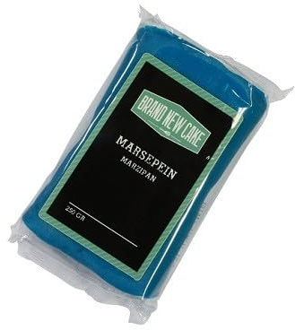 BrandNewCake® Marzipan 1:3 - Blau - 250g - Perfekt für Tortendekoration und Backen