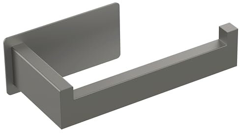 Auxmir Portarrollos Papel Higiénico, Portarrollos Baño Adhesivo de Acero Inoxidable, Soporte Papel Higienico Autoadhesivo sin Taladro, Impermeable para Baño Cocina, Gris Antracita