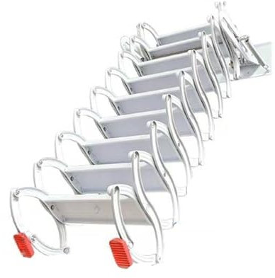 EYPKPL Scale a soppalco Pieghevoli Scale a soffitta fissate al Muro Abbattimento con Acciaio Legato Scale a soppalco sottotetto Scale Pieghevoli retrattili