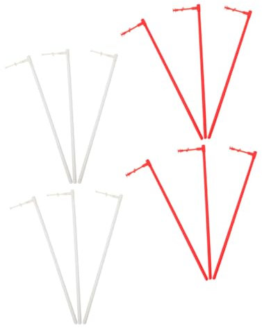 NULYLU 12 Pièces Lot de Bâtons en Plastique De Rechange pour Roues à Vent De Jardin