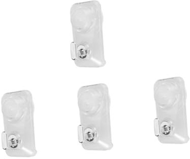 IMIKEYA 4 Stück Transparente Wandhaken Haken für das Büro Platzsparende Wandhaken Eingangsbereich Haken Küchenutensilienhaken wandmontierter Haken selbstklebender Kleiderhaken das Haustier