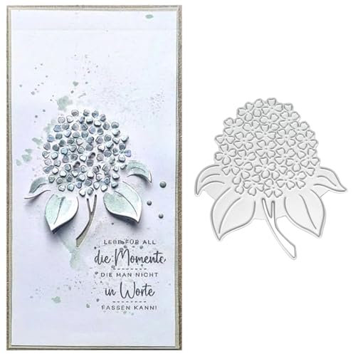 LunarCharm Hydrangea Pattern Cutting Dies for Scrapbooking Backdrops Frame New Cutting Dies DIY Album Card Making Decor Paper Craft Party Decorations