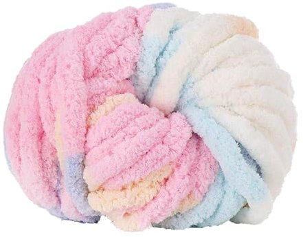 Chenille-Garn Salbei Zum Stricken | Wolle Garn Handstricken Roving Strickgarn Wolle Super Chunky Garn Sperriges Vorgarn Strickdecke Decke Garn Handgemachtes Verdicktes Deckengarn