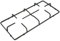 SPARES2GO Pan Support Stand Grid Burner Grate for Gas Hob Cooker (Pack of 1, 460mm x 215mm)