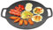 Koreaner BBQ Grill Pfanne 13.4 runde Nicht-Stick-Aluminium-Legierung Korean Grill Pfanne mit Griff & Ausguss einfach hängen und waschen für Innenraum im Freien/Kochen
