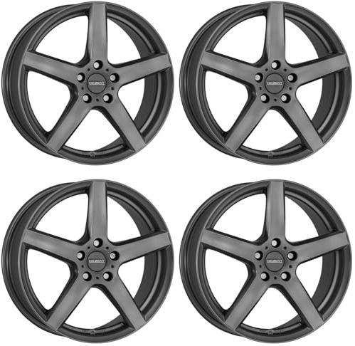 4x Dezent Felgen TY graphite 7.0Jx16 ET35 5x112 kompatibel mit Mercedes Benz A B C CLA CLC CLK E SLK SLK/SLC