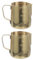 SHINEOFI 2 Pezzi Tazza di tazza di latte in pizzo Doppio inossidabile tazzine da espresso Tazze tazza da cappuccino brocca montacaffè tazza montalatte espresso brocca di latte latte D'oro