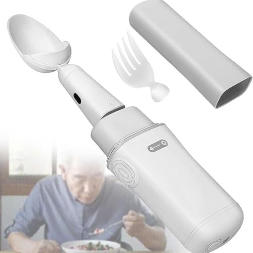 Adaptives Utensil mit intelligenter Selbststabilisierung für essentielles Zittern und Parkinson-Krankheit, hilft beim Essen für Tremorpatienten