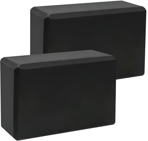 Griwuut Yoga Block 2er Set, Hochdichter Leichter Eva-Schaum, rutschfest, Verbessung der Kraft Flexibilität, für Yoga Pilates Meditation