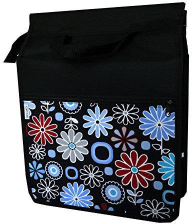 FAHRRADTASCHE 26 28 Erwachsene Satteltasche Gepäckträgetasche Doppel 2x15l / Einzelne 1x15l (32. UNO - Blumen)