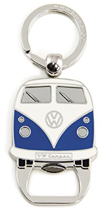 BRISA VW Collection - Llavero de Metal esmaltado con abridor de Botellas T1 Camper Bus (Azul)
