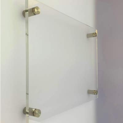 Doppelglas Büroschild DIN A4 / A3 / A5 / A6 / A7 / A8 / Türschild/Praxisschild