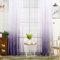 WRMING 2er Pack Gardinen Voile Vorhang Farbverlauf Transparent Gardinenschal luftig und lichtdurchlässig, für Wohnzimmer Schlafzimmer Fensterdeko,Purple,140X240cm