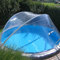 Cabrio Dome pour bassin rond / couvercle pour pool/pour diamètre 4,00-4,20 m