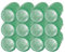 PONIK'S PROFESSIONAL - Haarrollen Lockenwickler, Lockenwickler Selbsthaftend Set, Haar Roller 12 Stücke, Haarrollen Locken 20mm, Selbst Griff Locken - grün