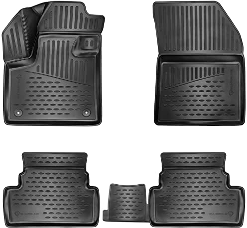 Design 3D Gummimatten Set für CITROËN C5 AIRCROSS ab 2018 | Extra hoher 5cm Rand