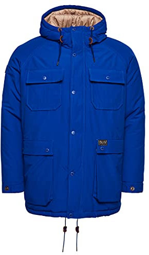 Superdry Parka matelassée Mountain, Bleu Mazarine, L Homme