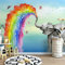 BYSQX Fototapete Tapete Wanddeko Karikatur Regenbogen Elefant Tier Junge Schlafzimmer Tapete Kinderzimmer Tapete Mädchen Zimmer Wanddekoration Benutzerdefinierte Tapete Wandbild 350X256Cm