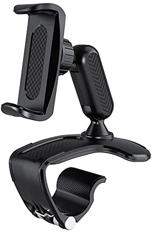 MoreChioce Auto Handyhalterung Armaturenbrett, Universal 360 Grad Drehung Handyhalterung Auto Sonnenblende Handyhalter KFZ Halterung Rückspiegel kompatibel mit i phone12 11 Pro XR 8 7 GalaxyS10 S9