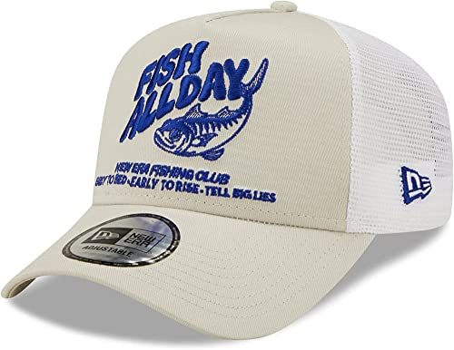 New Era - Fishing Trucker Snapback Cap - Beige Beige.