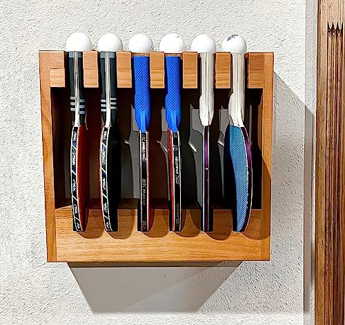 Ping Pong Paddel Aufbewahrungsregal, Büropause, Tischtennisschläger Zubehör Set mit 6 Paddeln Organizer