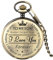 CHUANGOU Taschenuhr -von einem Vater/Einer Mutter zu einem Sohn Geschenk Quarz Taschenuhr,Kupfer