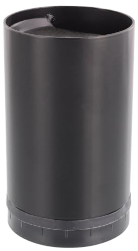 WAGNER Möbelbein/Tischbein/Möbelfuß/Systemrohr TENO - Ø 60 x 100 mm, individuell mit TENO System und QuickClick kombinierbar, Stahl pulverbeschichtet schwarz, Tragkraft 50 kg - 12301701