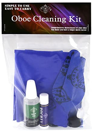 Oboe Cleaner Care Cleaning Kit,Maintenance Kit,Key Oil,Cork Grease,Swab,Cleaning Cloth,Pads Absorbent Cloth,Thumb Rest