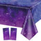 2 Packung Space Galaxy Party Tischdecken, Starry Night Tablecover Dekorationen, 130x220cm Galaxy Tischdecke für Space Galaxy Theme Party Supplies, Outer Space Stars Theme Birthday Decor
