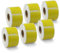 BETCKEY - 6 Rollen Gelb Adressetiketten (Groß) Kompatibel mit DYMO 99012(S0722400), 36mm x 89mm, 1560 Farbige Etiketten für LabelWriter 450, 4XL NICHT passend 550 oder 5XL