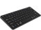 aMZCaSE Bluetooth-Tastatur für iPad, kompatibel mit 10,2 Zoll / 9,7 Zoll, Pro 11 Zoll / 12,9 Zoll, Air/Mini/iPhone, kabellos für Windows, iOS, Android, Schwarz