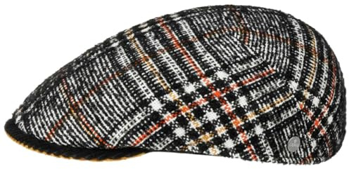 LIERYS Tacola Check Flatcap Klassisches Karomuster Herren Schirmmütze Herbst Winter senf L (58-59 cm)