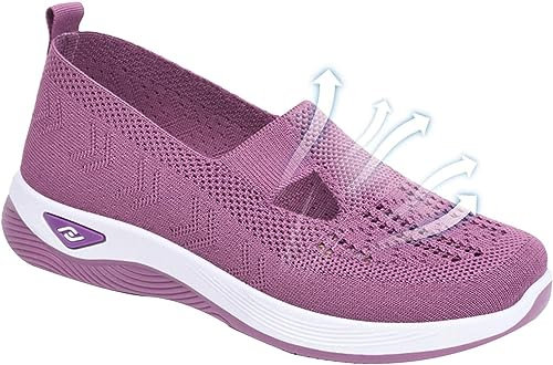 Stafeny Zapatillas ortopédicas para Mujer - Zapatos sin Cordones para Mujer con Soporte para el Arco (Púrpura Profunda, Adulto, Hombre, 40, Números, Sistema Tallas Calzado EU, Mediano)